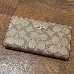 Coach Brown Signature Wallet